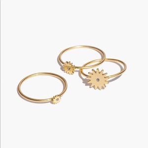 Madewell my three suns ring set